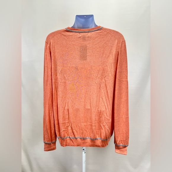 NORDSTROM Men’s peach Silk/Cashmere crew neck sweater size 2XL - Picture 7 of 13